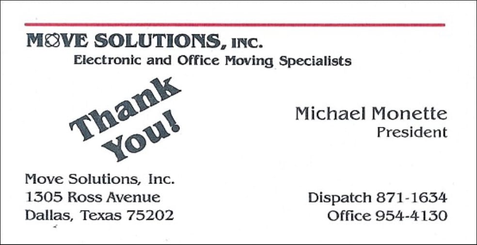The First Move Solutions Business Card